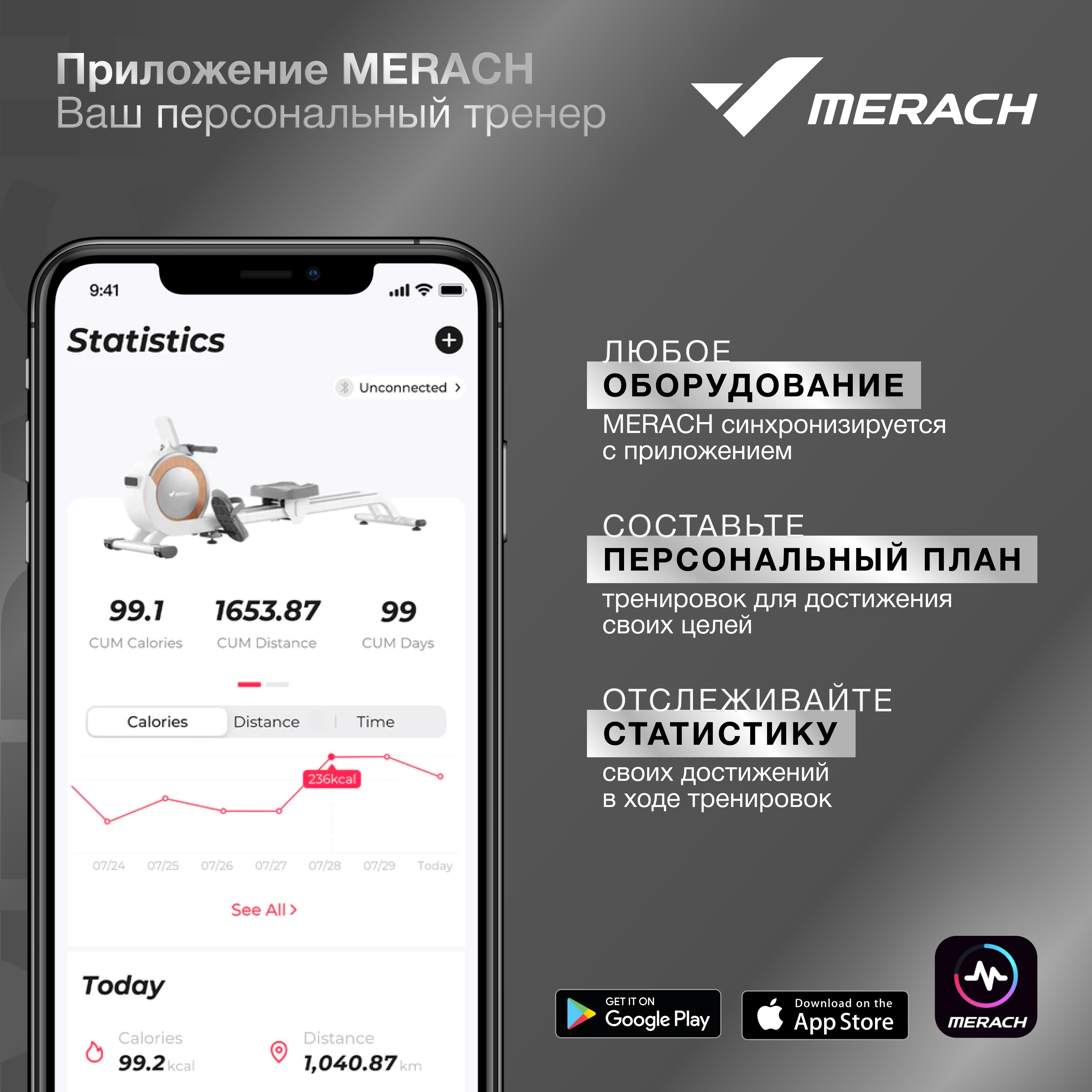 Гребной тренажер домашний MERACH MR-950W1Z - КОМПЕНСАТОРЫ НЕРОВНОСТЕЙ ПОЛА 